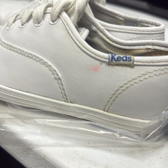 Girls Keds Champion Leather Sneakers, White, 11.5W, New-Slight Defect - Picture 16 of 16